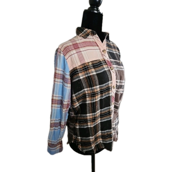 Rails Womens Multi-Color  Chelsea Plaid Flannel Top XS - Picture 4 of 14
